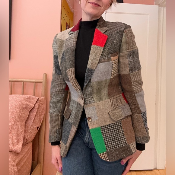 Andover Shop Jackets & Blazers - The Andover Shop women’s bespoke patch tweed sport coat SZ 4 IMPOSSIBLY RARE